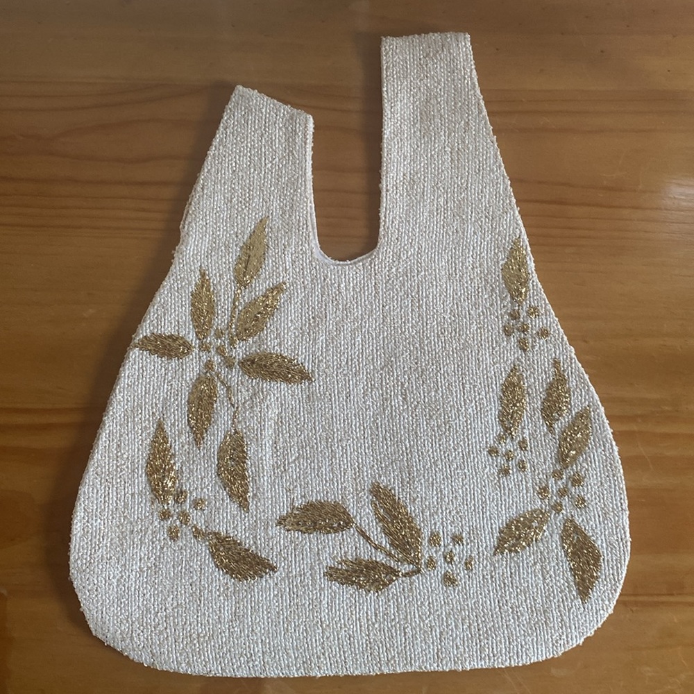 Vintage Embroidered Shopping Bag